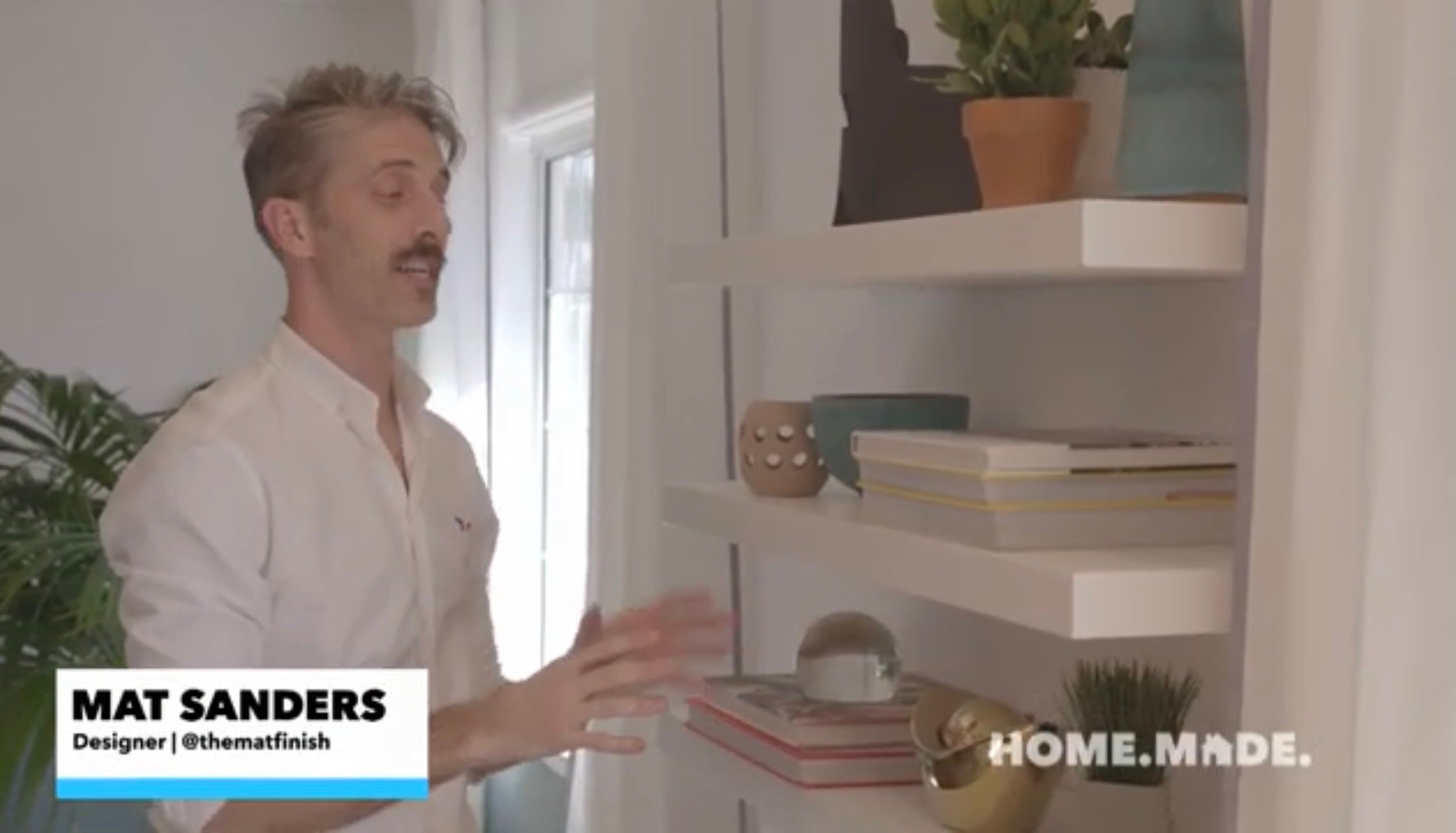 How to Style a Shelf with Mat – Mat Sanders