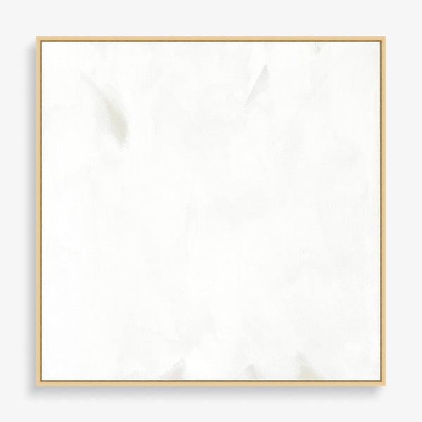 Large abstract wall art with all white and grey brush strokes.