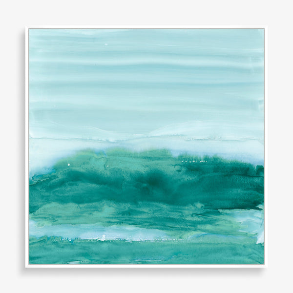 Large wall art featuring abstract landscape with bright color