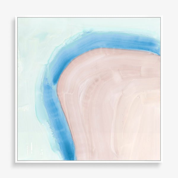 Large wall art featuring abstract landscape with bright color