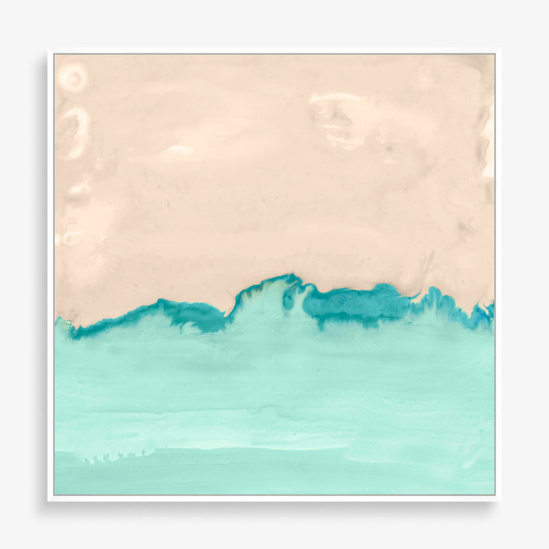 Large wall art featuring abstract landscape with bright color