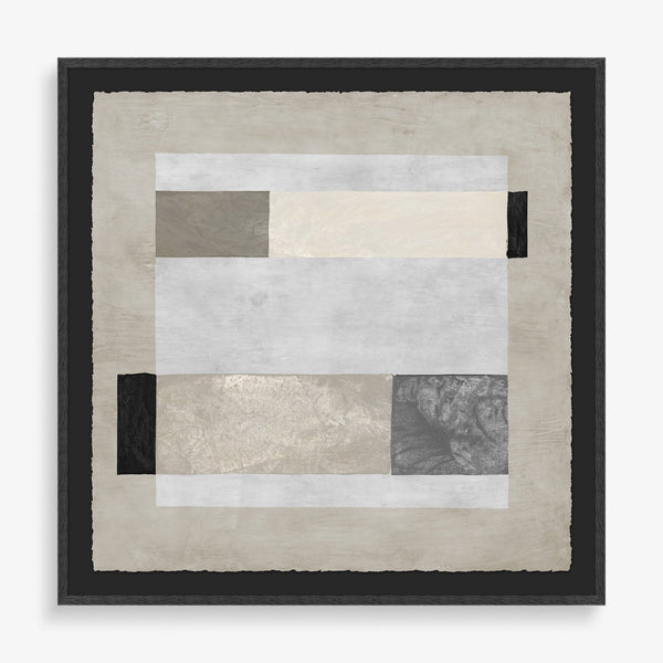 Large grey, white and black. abstract wall art