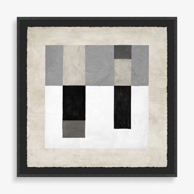 Large grey, white and black. abstract wall art 