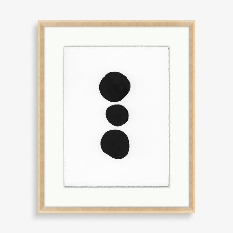 Large black and white abstract wall art