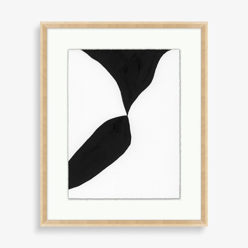 Large black and white abstract wall art 