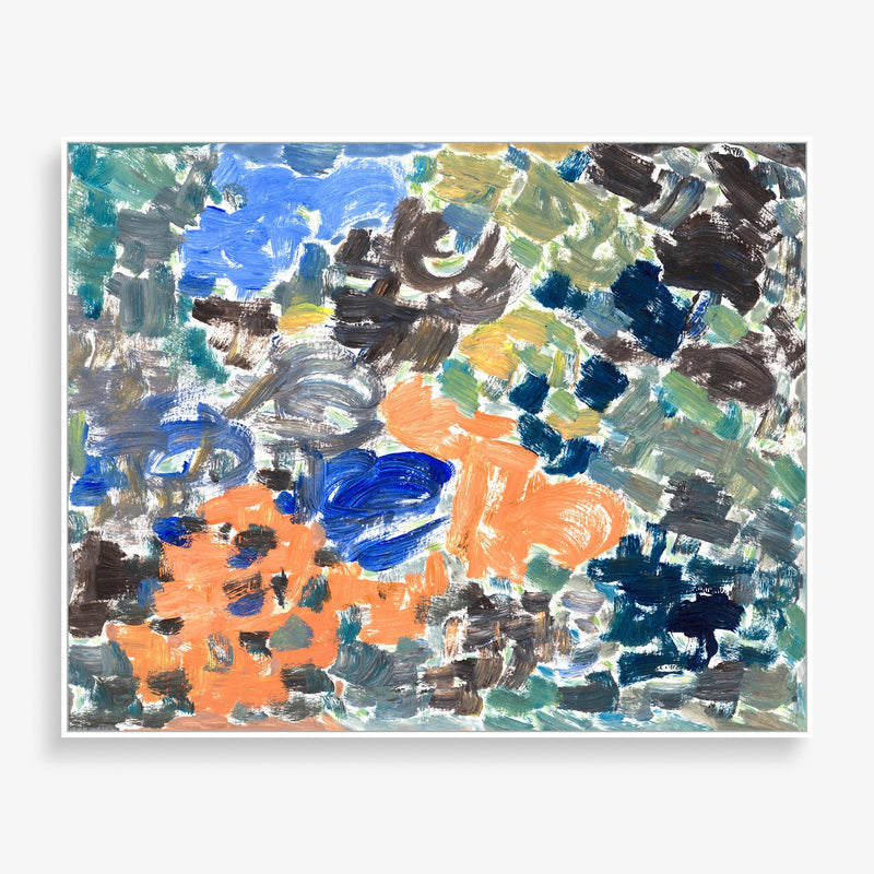 Large abstract colorful wall art
