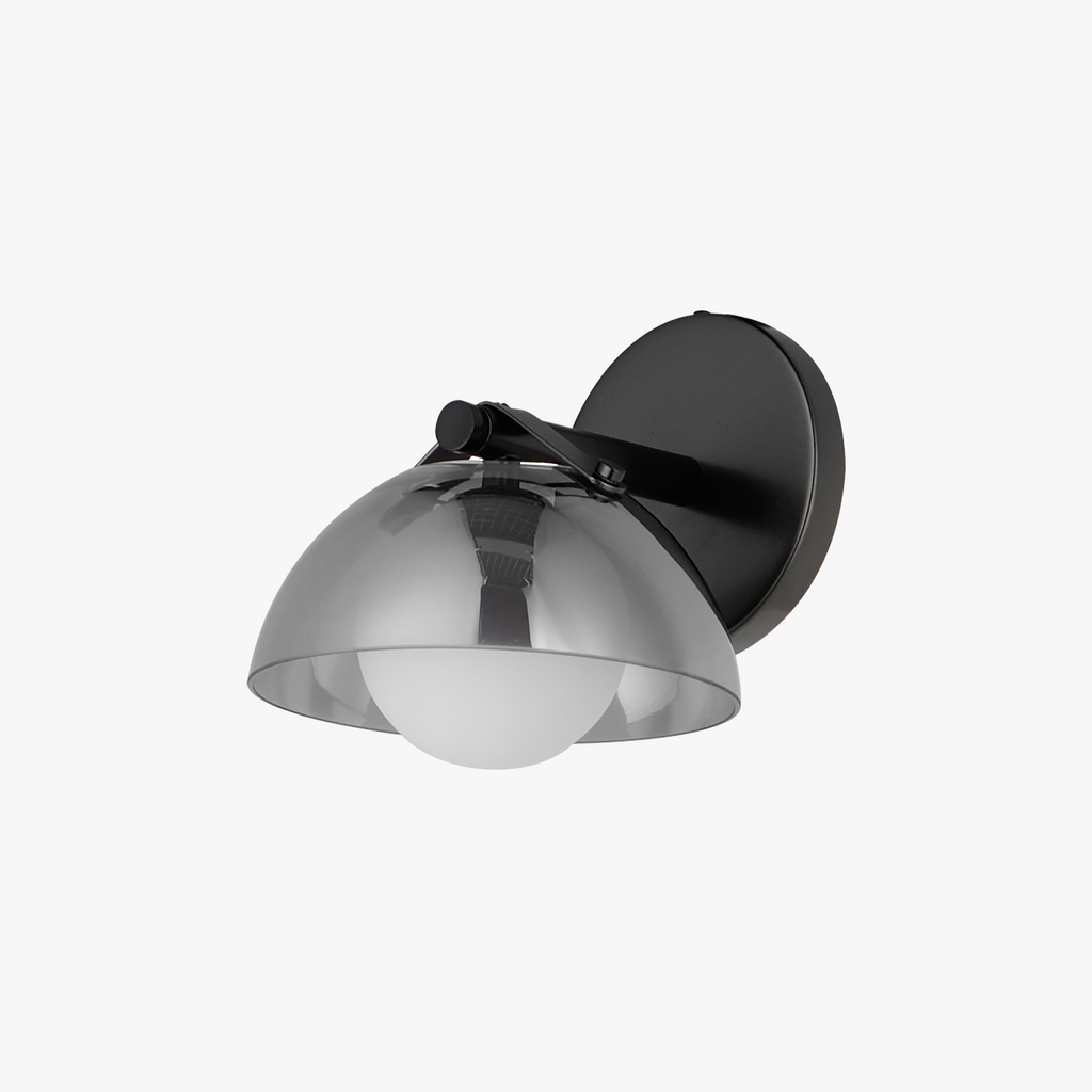 Domain 1-Light Wall Sconce - Smoke/Gunmetal – Mat Sanders